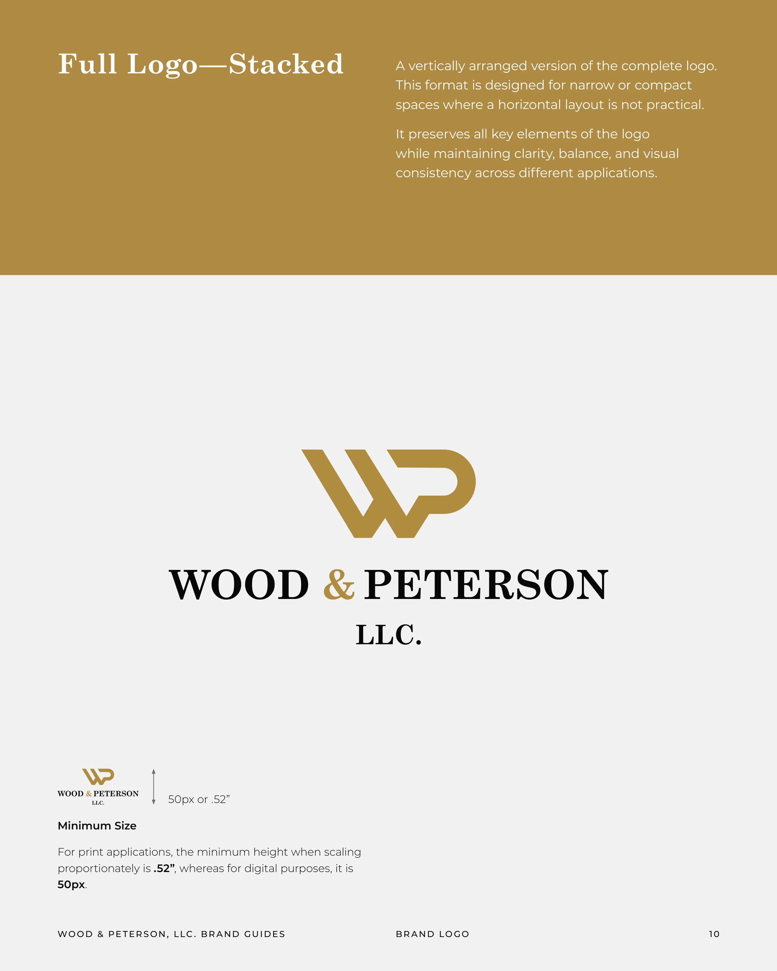Wood & Peterson LLC brand identity 7